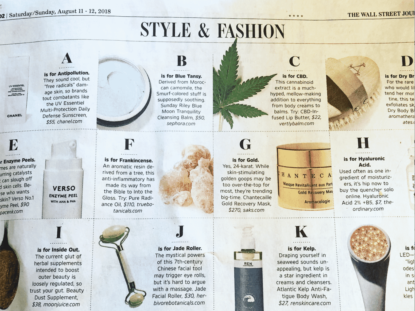 WALL STREET JOURNAL AUGUST 2018