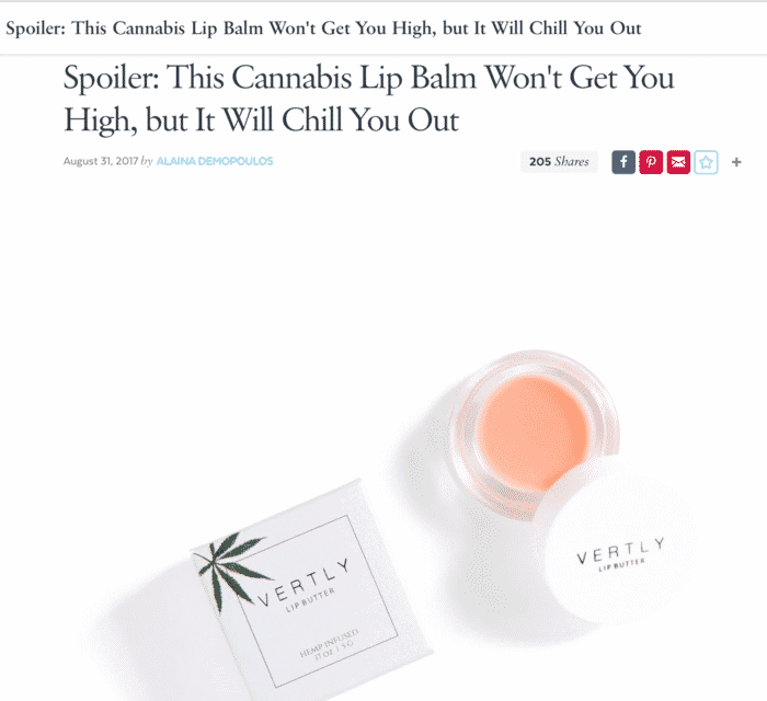 This Lip Balm Won't Get You High, But It Will Chill You Out