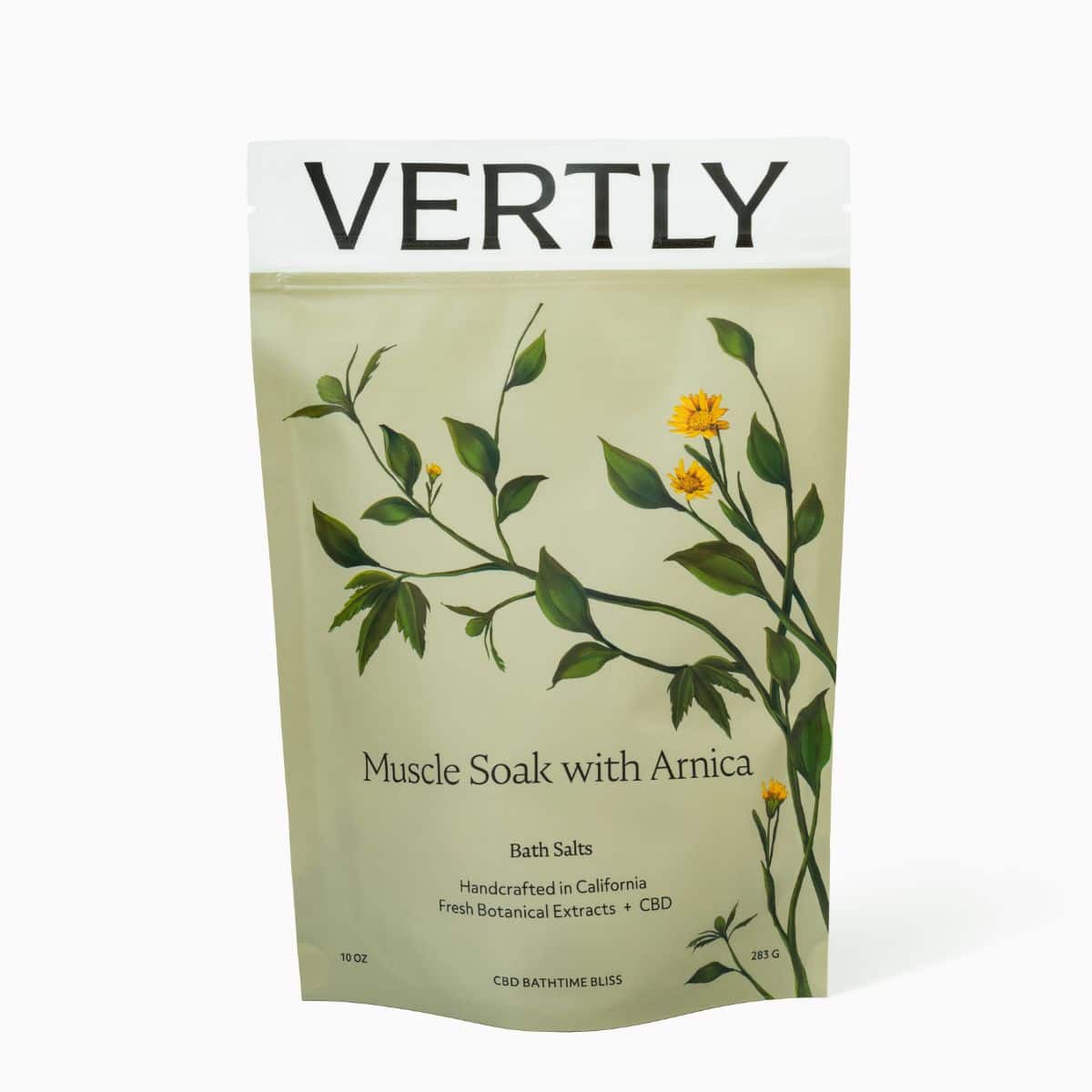 A bag of vertly tea is shown.
