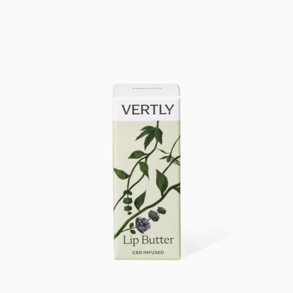 A bottle of vertly 's lip balm.
